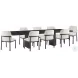 Kesden Silent Black 92" Extendable Rectangular Dining Room Set