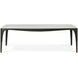 Rome Gray and White 95" Rectangular Marble Dining Table