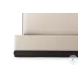 Repose Charcoal Oak Upholstered King Low Profile Panel Bed with Trim