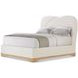 Origins Brown and Sesame California King Upholstered Panel Bed