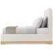 Origins Brown and Sesame California King Upholstered Panel Bed