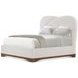 Origins Landmark and Beige California King Upholstered Panel Bed