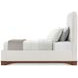 Origins Landmark and Beige California King Upholstered Panel Bed