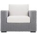 Capri White Performance Fabric Outdoor Lounge Chair