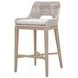 Tapestry Pumice Performance Fabric Upholstered Outdoor Bar Stool