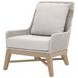 Tapestry Pumice Performance Fabric Upholstered Outdoor Club Chair