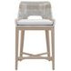 Tapestry Pumice Performance Fabric Upholstered Outdoor Counter Height Stool