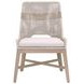 Tapestry Pumice Performance Fabric Upholstered Outdoor Dining Chair Set of 2