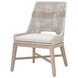 Tapestry Pumice Performance Fabric Upholstered Outdoor Dining Chair Set of 2