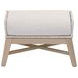 Tapestry Pumice Performance Fabric Upholstered Outdoor Rectangular Footstool