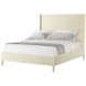 TA Studio Overcast Leather Queen Upholstered Palmer Panel Bed