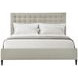 TA Studio Rowan and Gray Performance Fabric California King Upholstered Panel Bed