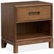 Ridgefield Russet 1 Drawer Open Nightstand with USB Charging
