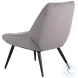 Astrid Gray Velvet Accent Chair