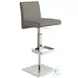 Vittoria Taupe Leather Bar Stool