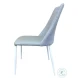 Mia Gray Leather Dining Chair Set of 2