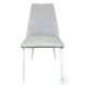 Mia Gray Leather Dining Chair Set of 2