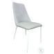 Mia Gray Leather Dining Chair Set of 2
