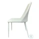 Mia White Leather Dining Chair Set of 2