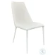 Mia White Leather Dining Chair Set of 2