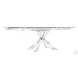 Icon Gray And High Polished Stainless Steel Extendable Dining Table