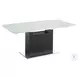Olivia White And Dark Grey Oak Extendable Dining Table