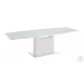 Olivia White Glass Extendable Dining Table