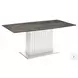 Moon Brown Marbled And White Dining Table
