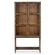 Mosaic Rich Golden Brown and Bronze 2 Glass Door Mulholland Display Cabinet with LED