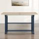 Darcy Beige and Midnight Blue Extendable Rectangular Counter Height Dining Room Set