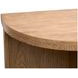 Silveroak Golden Oat and Beige Oval Lift Top Cocktail Table with 2 Upholstered Stools