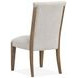Foxrun Hollow Gray Upholstered Side Chair Set of 2