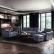TerraTrek Ocean Blue Leather 82" Sofa