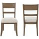 Mariana Gray Upholstered Wood Back Side Chair Set of 2