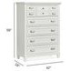 Harborwick White Dove 5 Drawer Chest