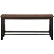 Bermuda Black 54" Counter Height Bench