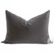 The Basic Dark Dove Velvet 34" Pillow Set Of 2