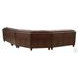 Bexley Caramel Leather 4 Piece Modular Sectional with Nailhead Trim
