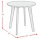 Nicco Walnut 3 Piece Occasional Table Set