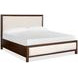Llewellyn Columbian Walnut and Cream Upholstered Panel Bedroom Set