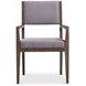 Linea Grey And Cerused Charcoal Arm Chair Set of 2