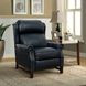 Thornfield Shoreham Blue Leather Push Thru The Arms Recliner with Nailhead Trim