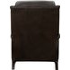 Thornfield Ashford Walnut Leather Push Thru The Arms Recliner with Nailhead Trim