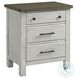 Timber Ridge Weathered Washed Sierra 3 Drawer Nightstand