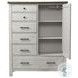 Timber Ridge Weathered Washed Sierra 6 Drawer Chifferobe