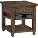Oliver Brown Rectangular End Table