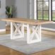 Magnolia Brown 80" Extendable Rectangular Counter Height Dining Table