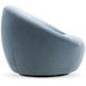 Rizz Blue Upholstered Swivel Accent Chair