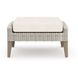 Carezza Taupe and Natural Upholstered 5 Piece Conversation Set