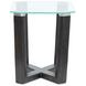Ironvale Black Truffle Rectangular Glass Top Occassional Table Set